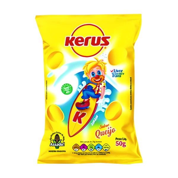 Encontraproduto.com.br - Salgadinho Kerus Queijo Pacote com 43g