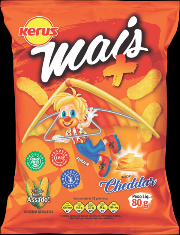 Salgadinho Kerus Pizza Pacote com 80g