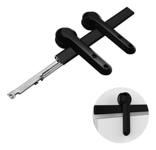 Evo Para Porta MDF Preto 2 Mts 40-60Kg - Rometal