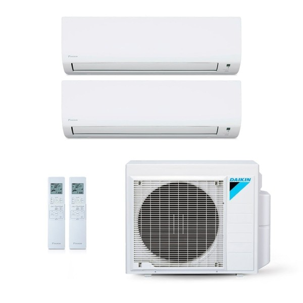 Encontraproduto.com.br - Ar-Condicionado Multi Split Inverter Daikin 18.000 BTUs (1x Evap HW 9.000 + 1x Evap Cassete 1 Via 12.000) Quente/Frio 220V