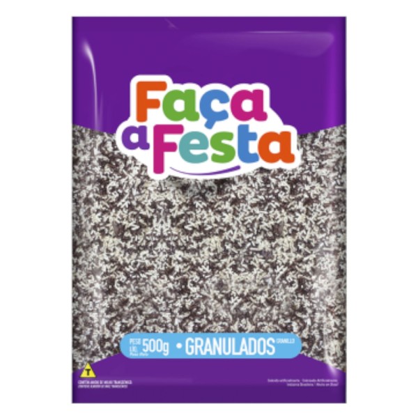 Encontraproduto.com.br - Confeito Granulado Faça A Festa Mesclado 500g Leke Alimentos