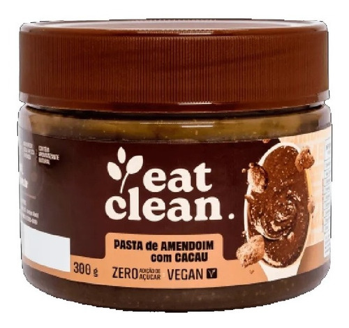 Pasta Amendoim Com Cacau Eat Clean 300g