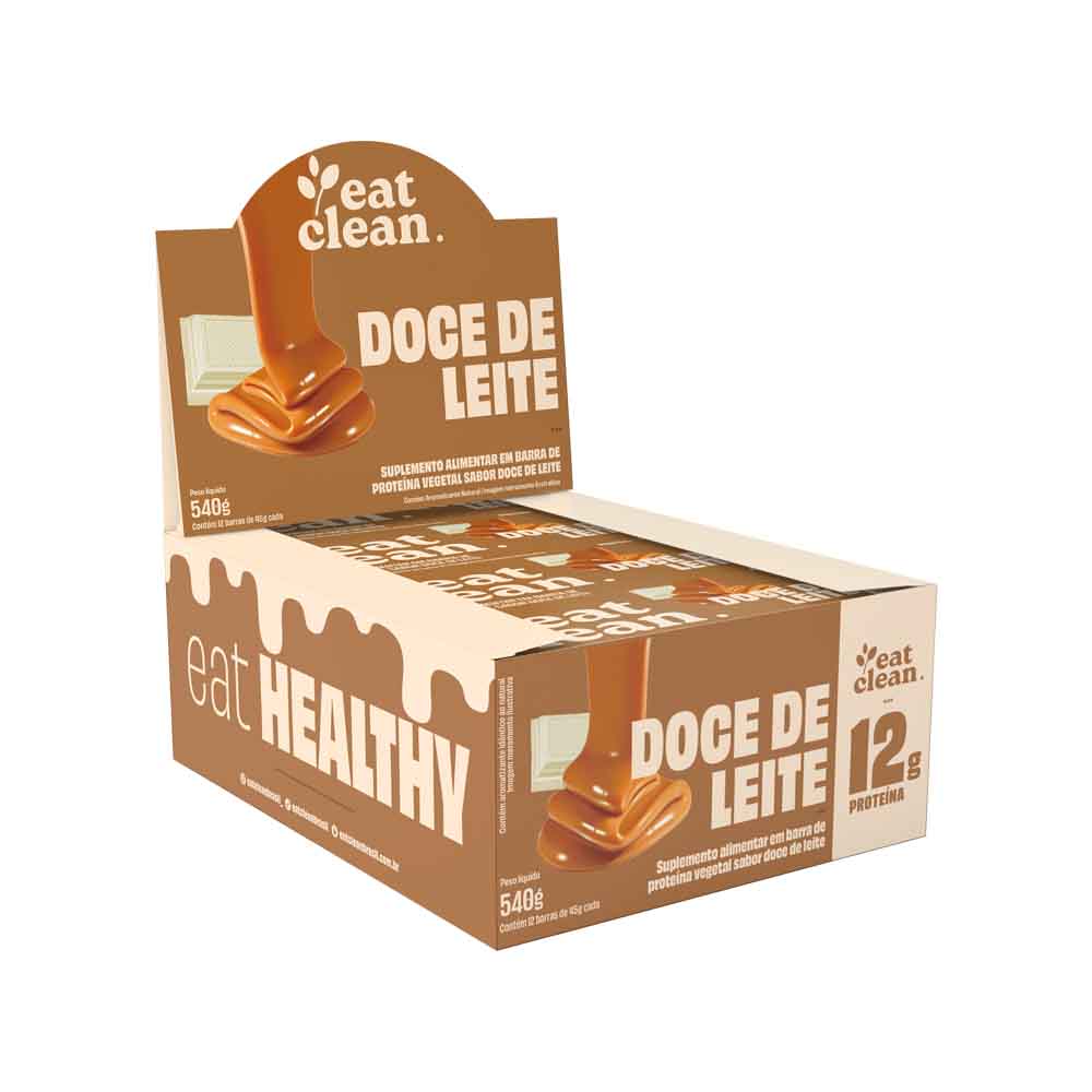 Barra de Proteína Vegetal Doce de Leite 45g Eat Clean