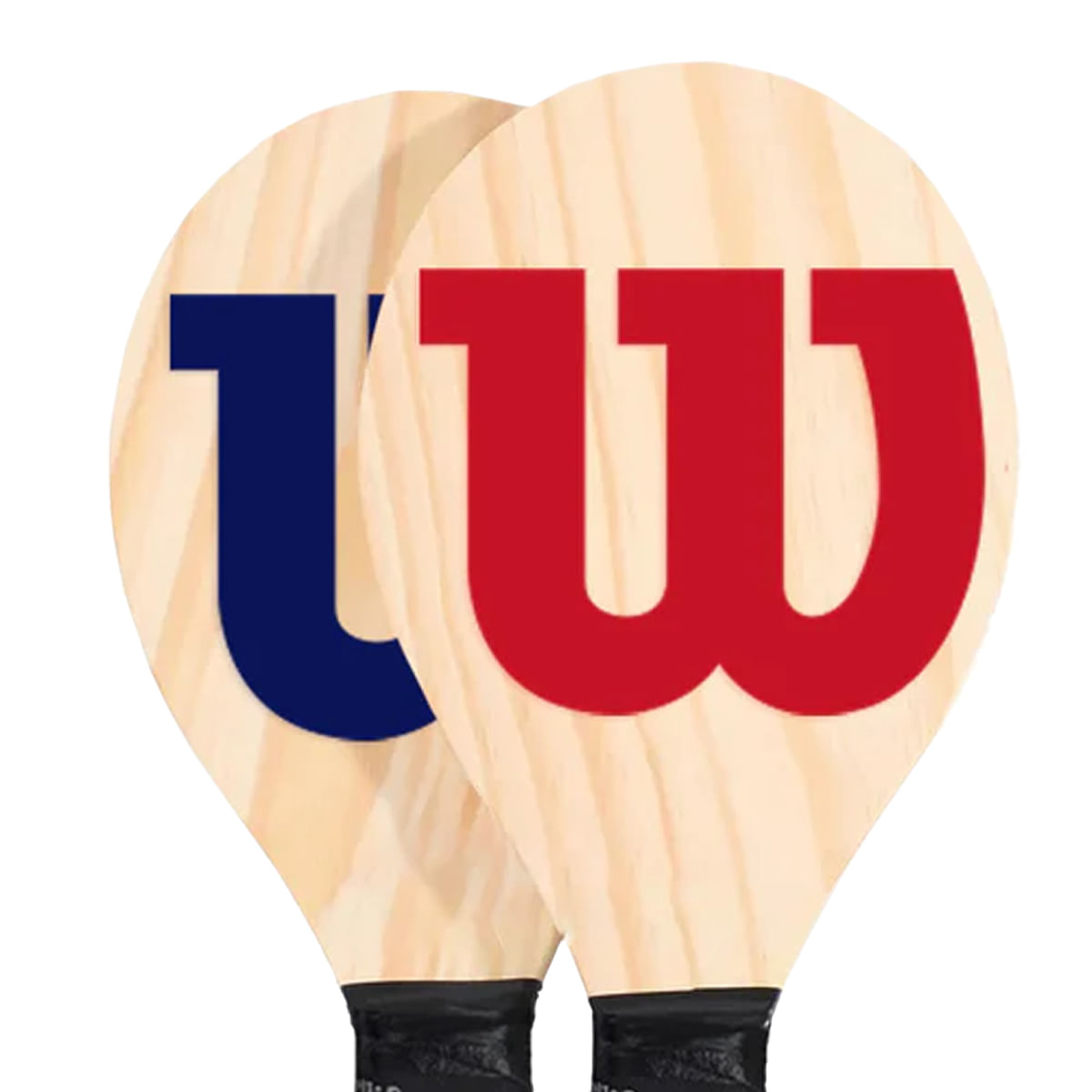 Encontraproduto.com.br - Kit Frescobol Wilson Logo com 2 Raquetes e 1 Bola