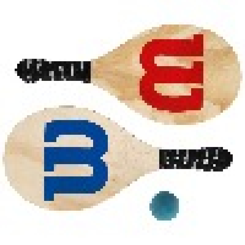 Encontraproduto.com.br - Kit Frescobol Wilson Logo com 2 Raquetes e 1 Bola