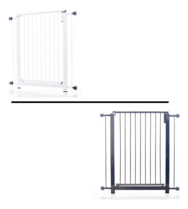 Encontraproduto.com.br - Portão Clássico Plus Grade Porta NF Pet Branco 80cm