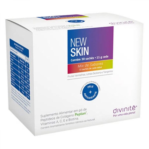 Encontraproduto.com.br - New Skin - Peptídeos de Colágeno Mix de Sabores 30 sachês - Divinité