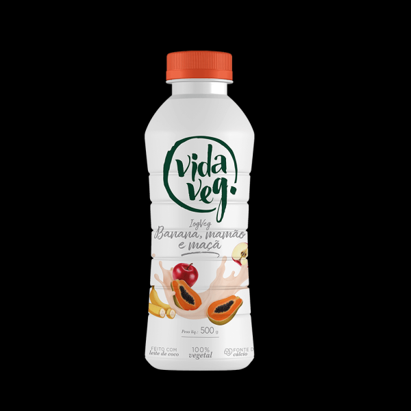 Encontraproduto.com.br - IOGURTE VIDA VEGETAL DE COCO COM BANANA MAMAO E MACA 450G