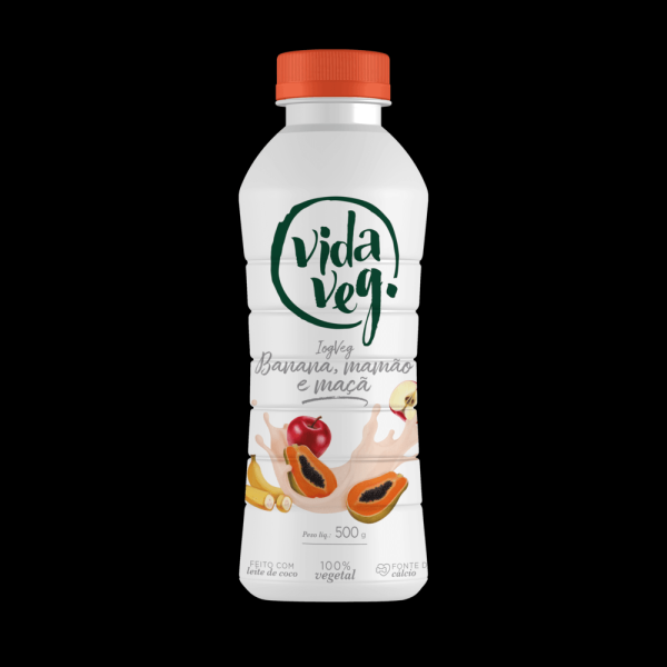 Encontraproduto.com.br - IOGURTE VIDA VEGETAL DE COCO COM BANANA MAMAO E MACA 450G