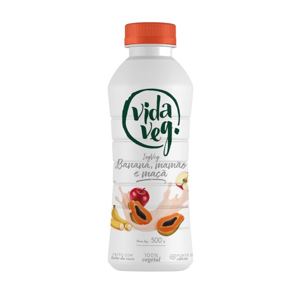 Encontraproduto.com.br - IOGURTE VIDA VEGETAL DE COCO COM BANANA MAMAO E MACA 450G