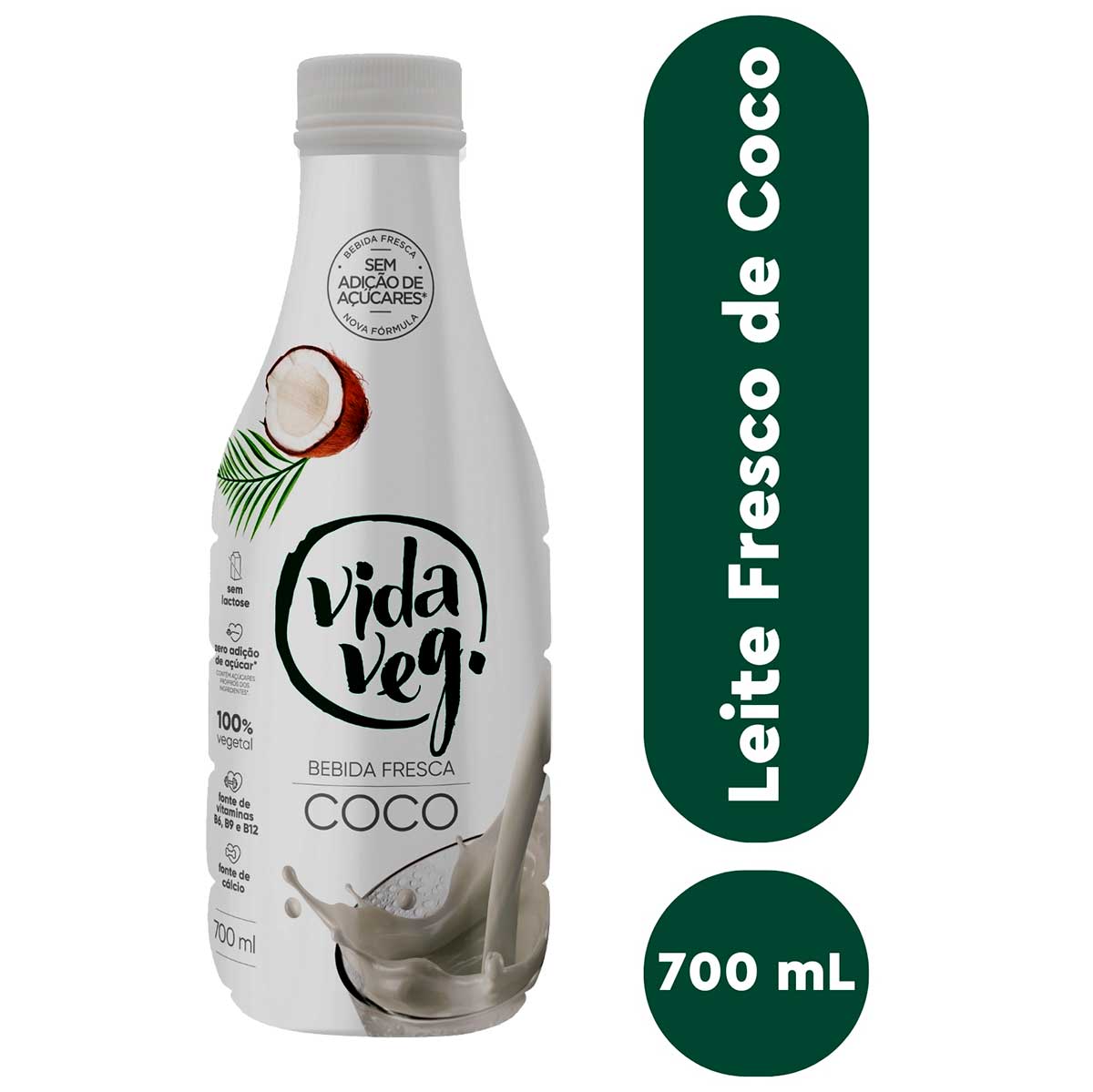 Encontraproduto.com.br - Bebida Vegetal Fresca VIDA VEG Coco Frasco 700ml