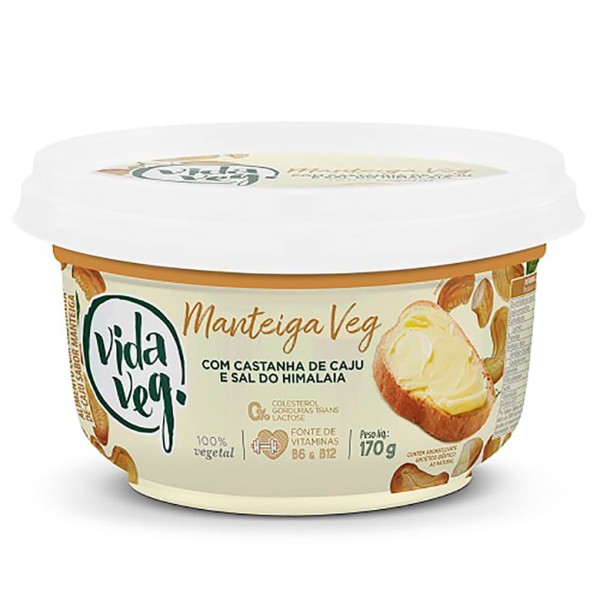 Encontraproduto.com.br - Manteiga Vegana Vida Veg Castanha Caju 170g