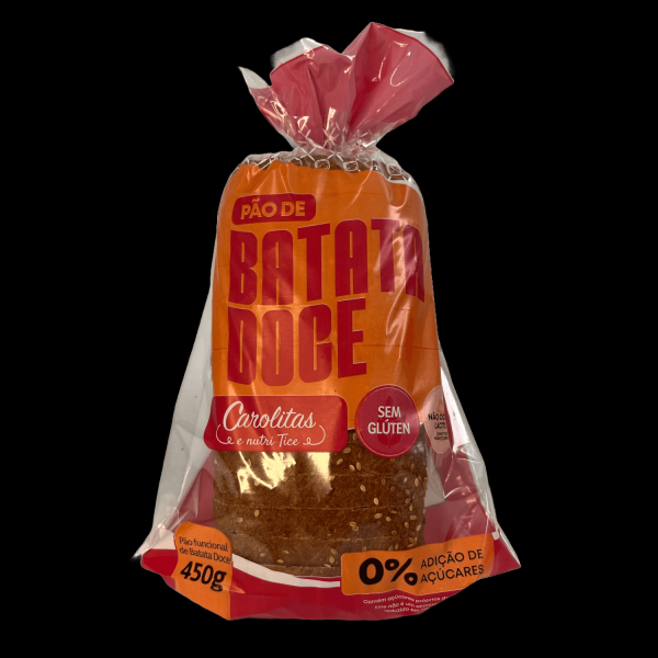 Encontraproduto.com.br - Pão Funcional Carolitas Batata Doce Congelado Sem Lactose, Sem Glúten E Sem Soja 450g