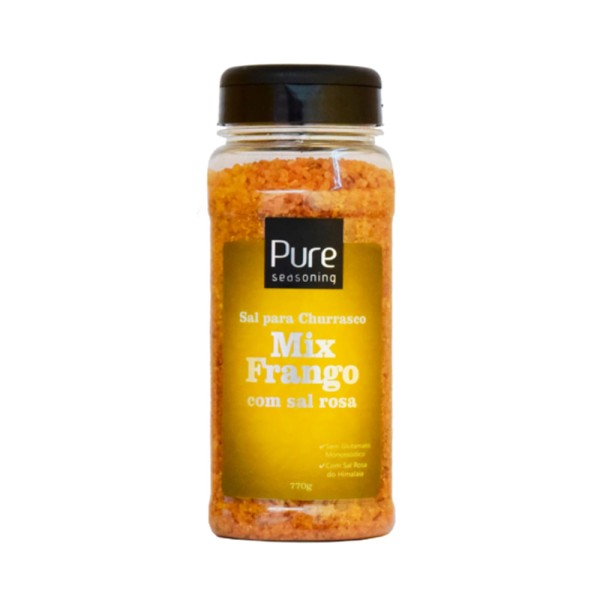 Encontraproduto.com.br - Sal Para Churrasco Mix Frango com Sal Rosa - Pure - 770g