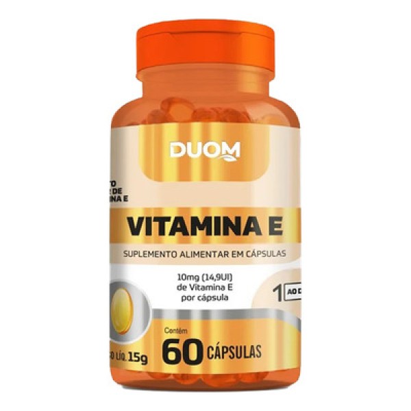 VITAMINA E ANTIOXIDANTE 1 CÁPSULA AO DIA 60 CÁPSULAS - DUOM