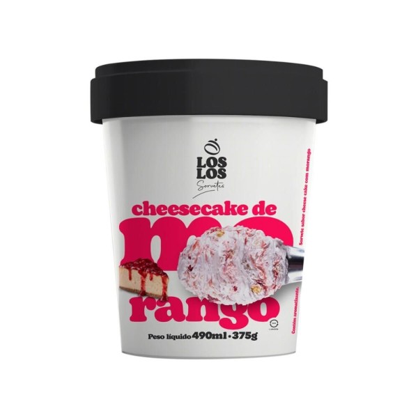 Encontraproduto.com.br - Sorvete LOS LOS Cheesecake de Morango Pote 490ml
