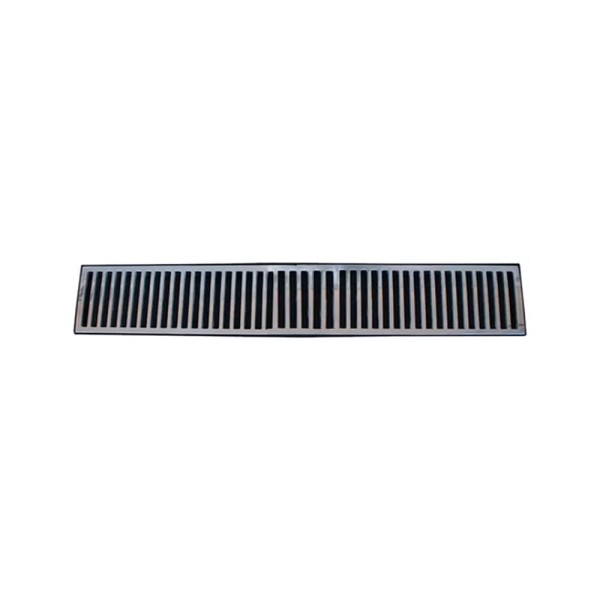 Encontraproduto.com.br - Grelha Alumínio 20x100cm com Caixa Coletora Saída Central sem Tela - Prime Aluminio