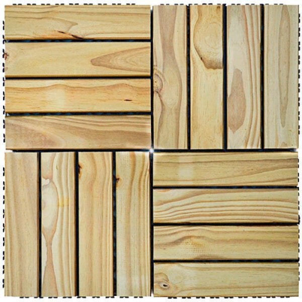 Encontraproduto.com.br - Deck Em Placa De Madeira Modular Base Plástica 30cm X 30cm