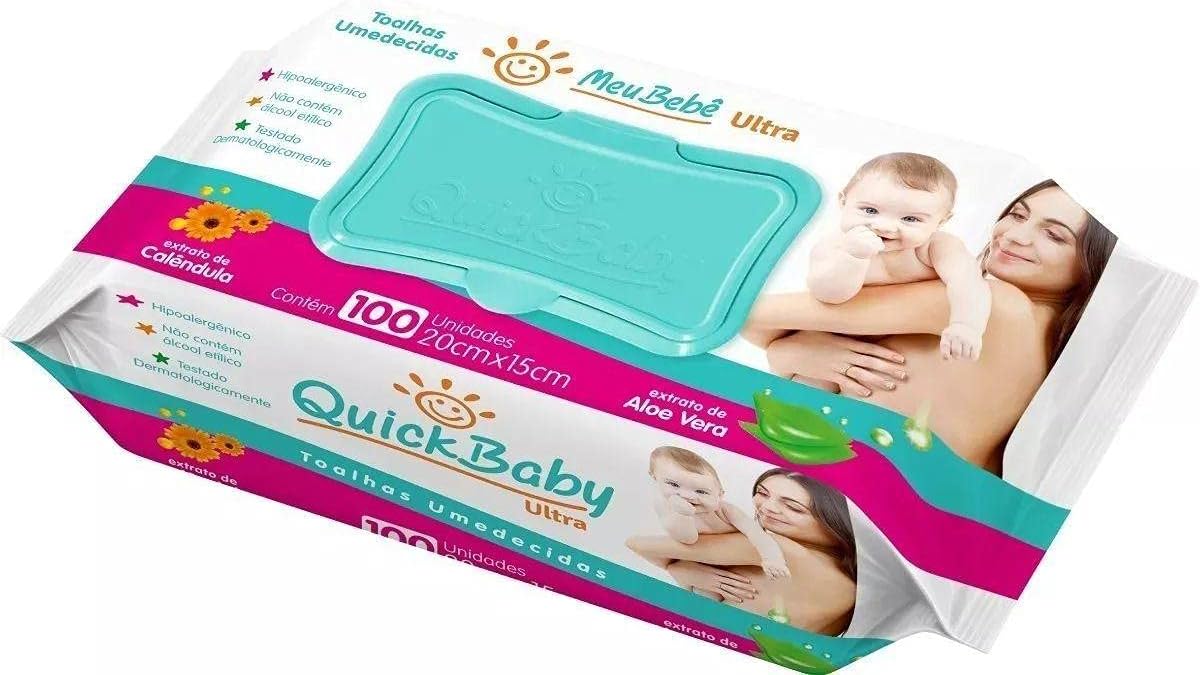 Encontraproduto.com.br - Toalhas Umedecidas Meu Bebê Ultra com 100un