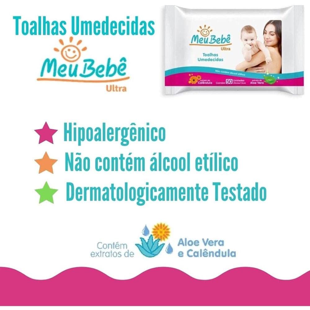 Encontraproduto.com.br - Toalhas Umedecidas Meu Bebê Ultra com 100un