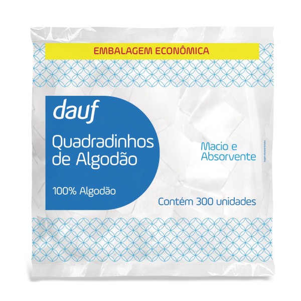 Algodão Dauf Quadrado 300 Unidades