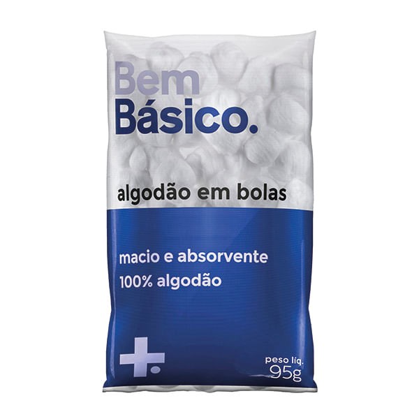Encontraproduto.com.br - Algodão Bem Básico Bola 95G - Bem Básico