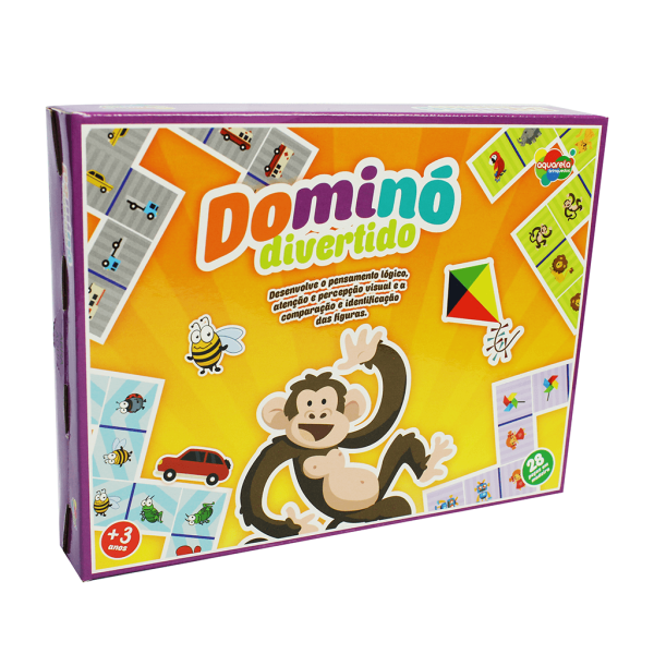 Encontraproduto.com.br - Jogo Dominó Divertido Mad. 28 Pçs Ref 110