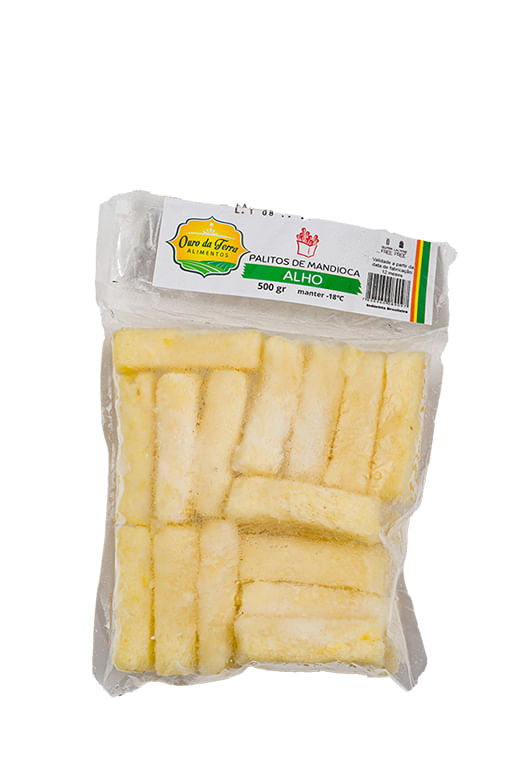 Palito Mandioca Ouro da Terra Alho 500gr