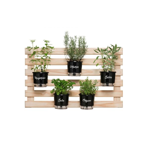 Encontraproduto.com.br - Treliça para Vasos Raiz Madeira 60X100cm Retangular Horizontal 902