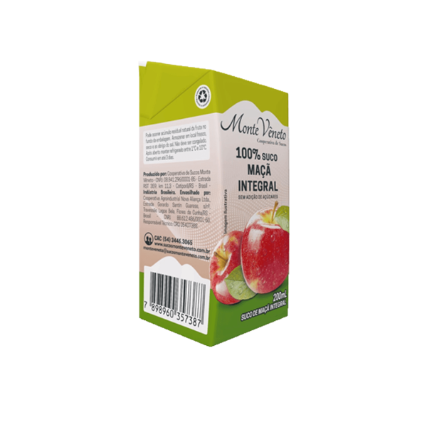 Encontraproduto.com.br - Suco Integral Monte Veneto Sem Açúcar Maçã 200ml