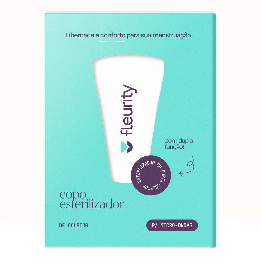 Encontraproduto.com.br - Porta Coletor Menstrual Fleurity Com 1 Cor Tiffany
