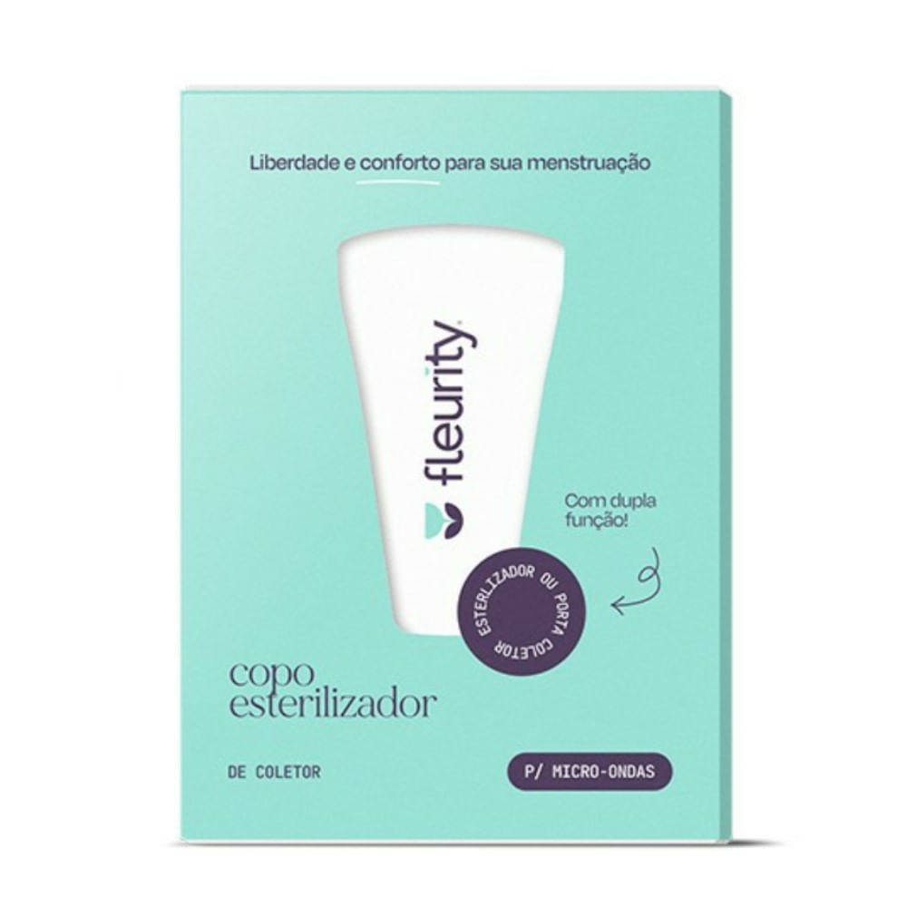 Encontraproduto.com.br - Porta Coletor Menstrual Fleurity Com 1 Cor Tiffany
