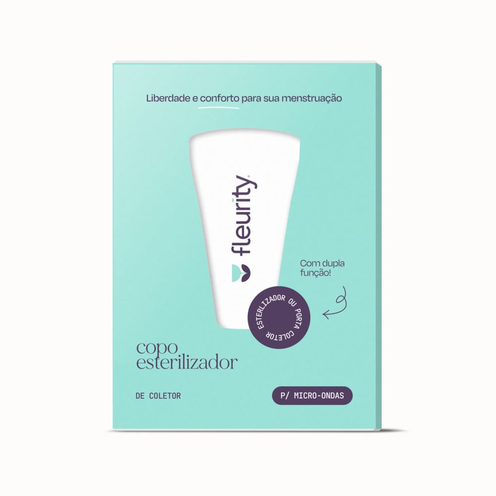 Encontraproduto.com.br - Porta Coletor Menstrual Fleurity Com 1 Cor Tiffany