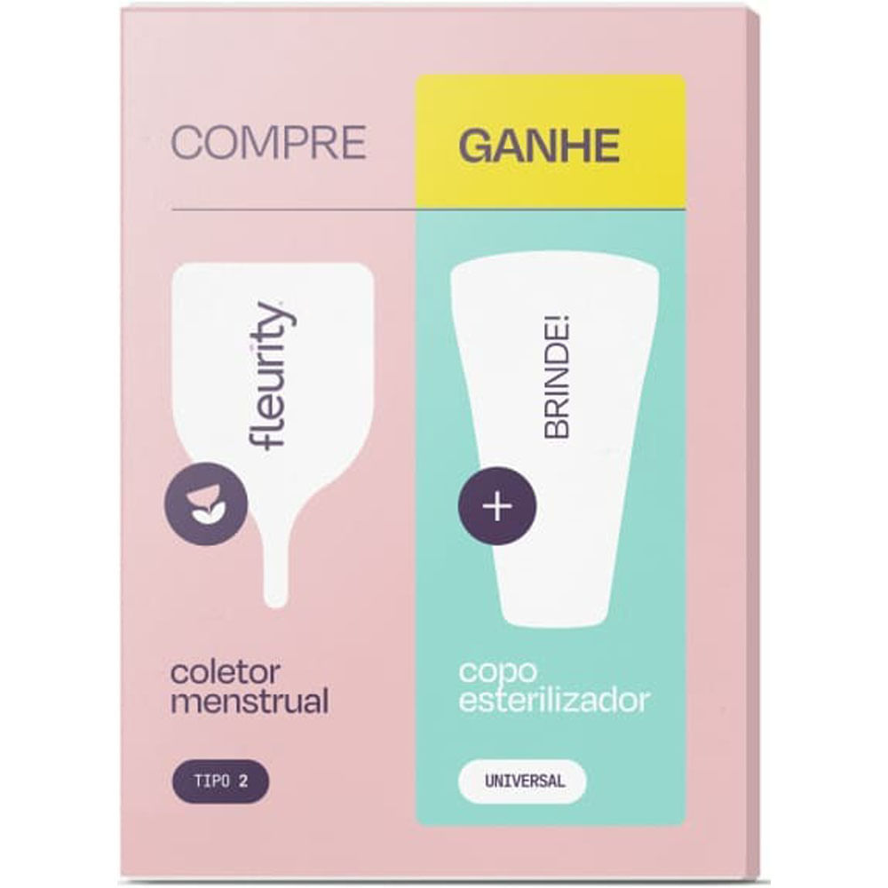 FLEURITY COLETOR MENSTRUAL TIPO 2 SEM PIGMENTO x 1
