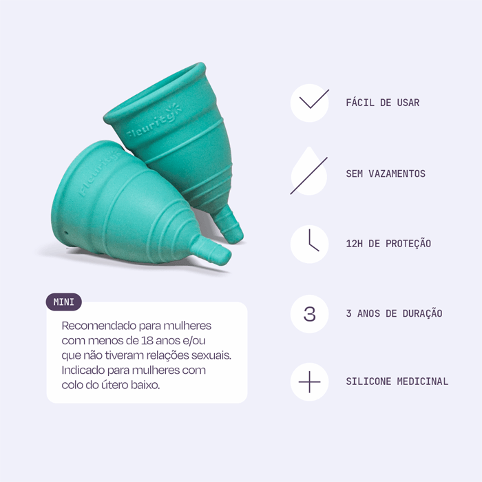 Encontraproduto.com.br - Kit Coletor Menstrual Fleurity Mini