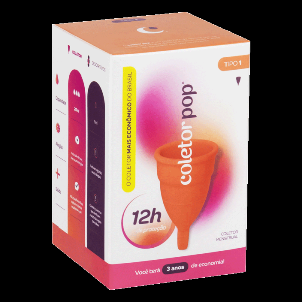 Encontraproduto.com.br - Coletor Menstrual Pop Tipo 1 com 12h de Proteção