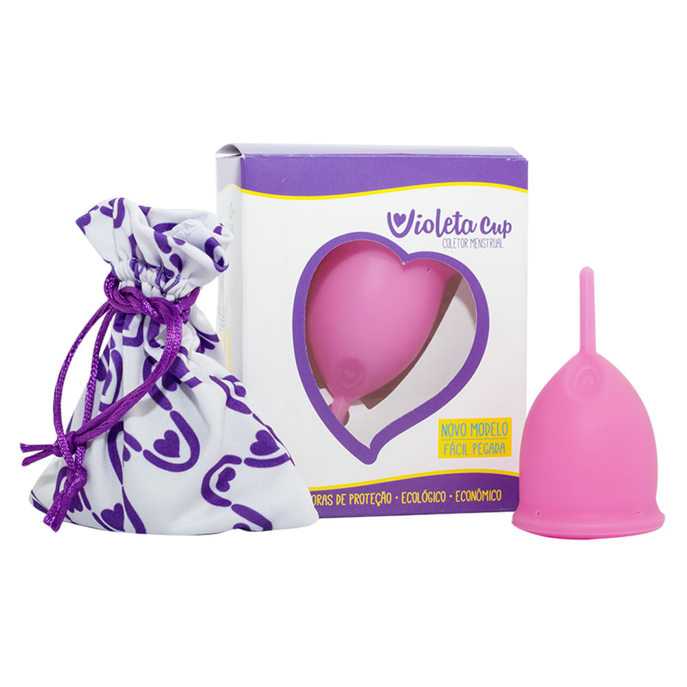 Encontraproduto.com.br - Coletor Menstrual Violeta Cup - Rosa Tipo A