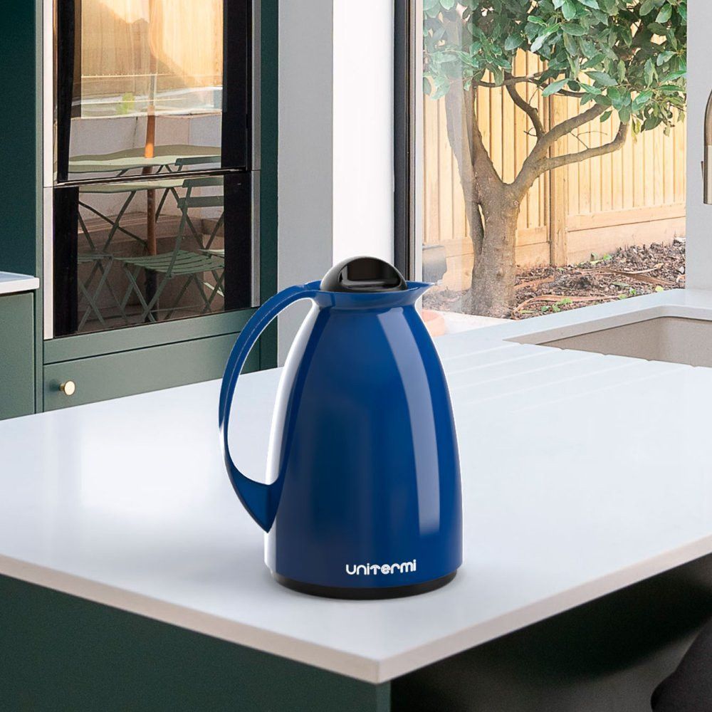 Encontraproduto.com.br - Garrafa Unitermi Térmica Florença Azul 650ml Café Leite Chá Cor Azul