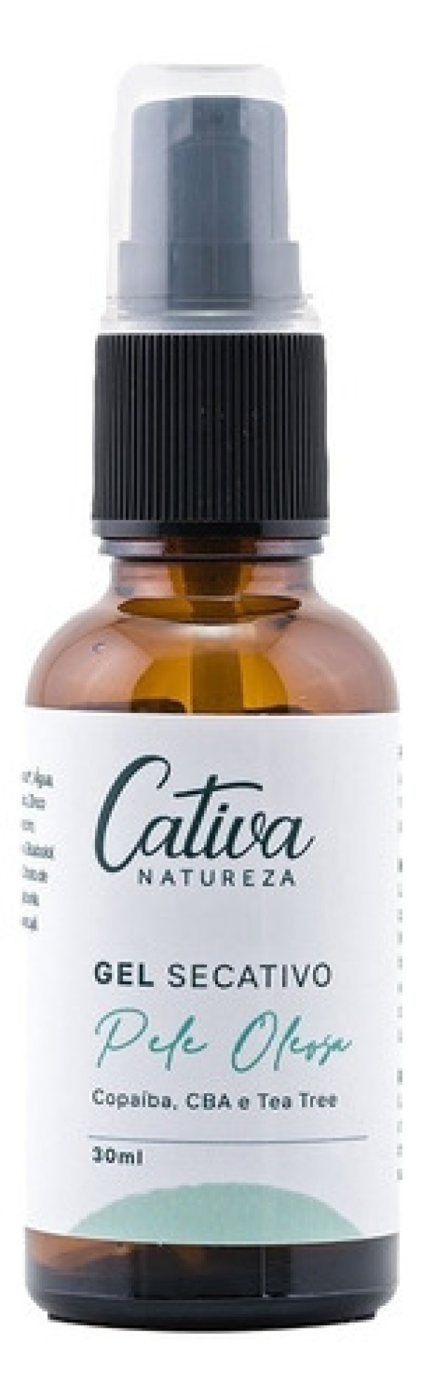 Gel Secativo para Pele Oleosa (Copaíba, CBA e Melaleuca) 30ml - Cativa Natureza