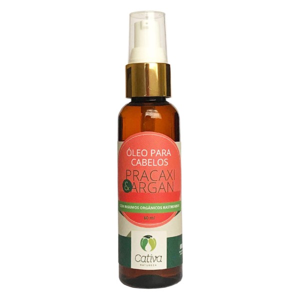 Encontraproduto.com.br - Óleo para Cabelos (Pracaxi e Argan) 60ml - Cativa Natureza
