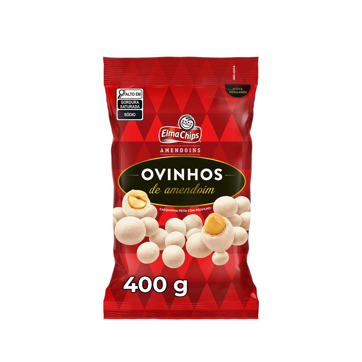 Salgadinho Elma Chips Ovinhos de amendoim Pacote com 400g
