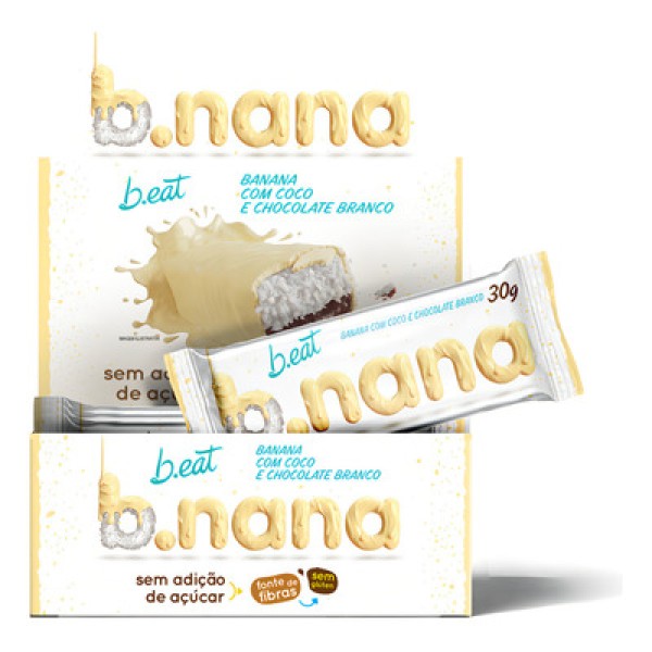 Encontraproduto.com.br - Barra B.nana B.eat 30gr Com Coco E Chocolate Branco