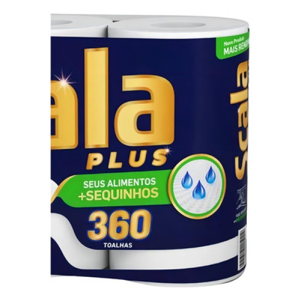 Encontraproduto.com.br - Papel Toalha 3x120un Scala Plus