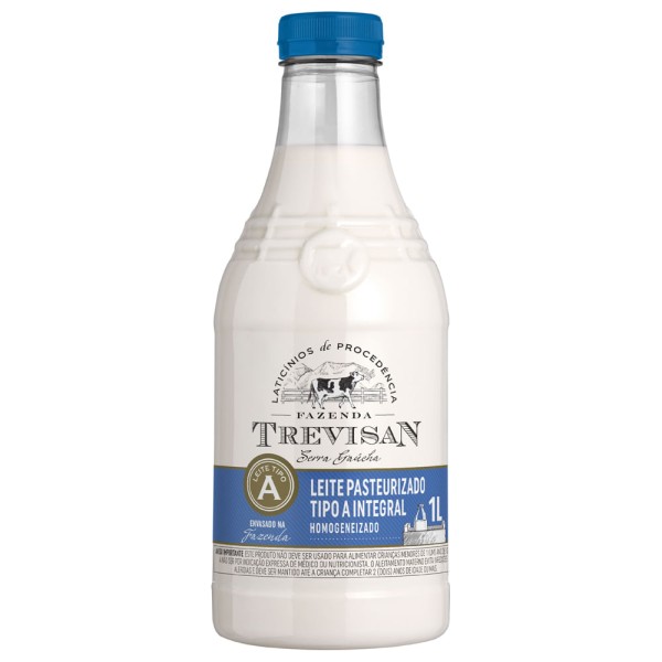 Encontraproduto.com.br - Leite Pasteurizado Tipo A Integral Trevisan Garrafa 1l