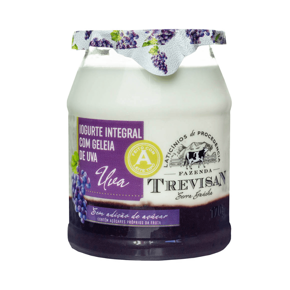 Encontraproduto.com.br - Iogurte Integral Com Geléia De Uva Trevisan 170g