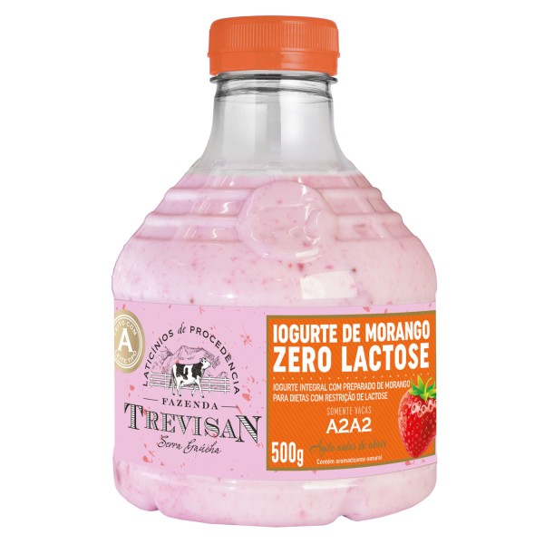Encontraproduto.com.br - Iogurte De Morango Zero Lactose Trevisan 500g