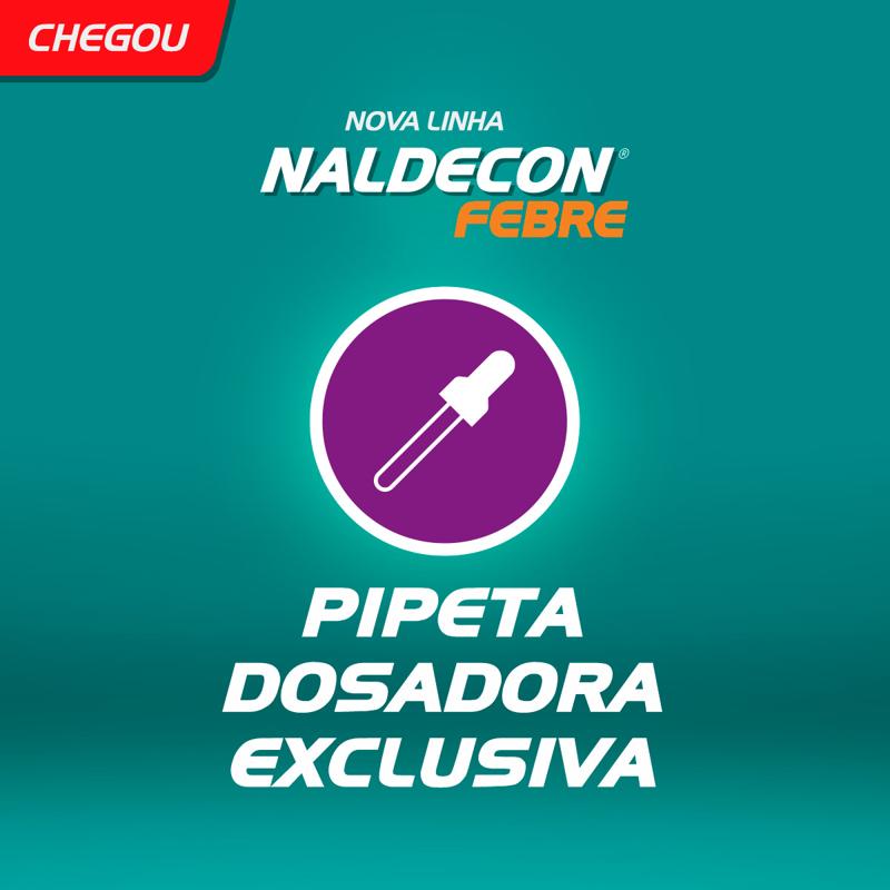 Encontraproduto.com.br - Naldecon Febre Bebê Solução Oral Sabor Uva com 30ml