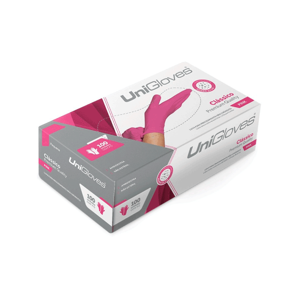 Encontraproduto.com.br - Luva de Procedimento Pink - Unigloves