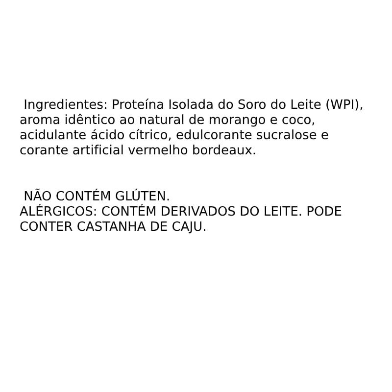 Encontraproduto.com.br - Whey Protein Isolado Light Iso 900g Morango Com Coco Canibal Inc