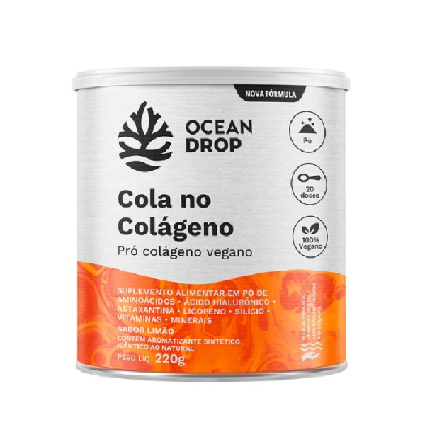Encontraproduto.com.br - Cola no Colágeno Limão Ocean Drop 220g